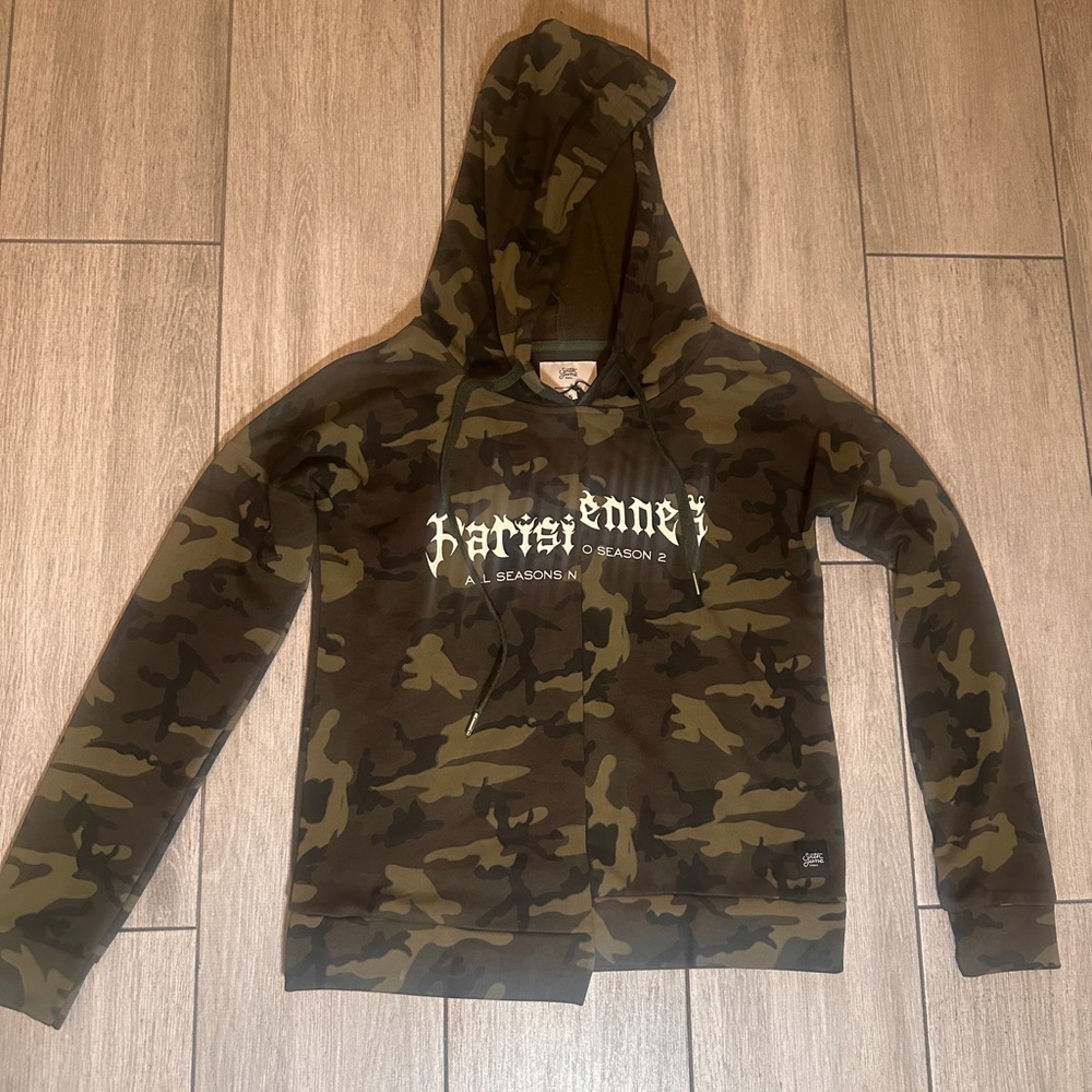 Sixth June Camouflage Hoodie with Bold Print